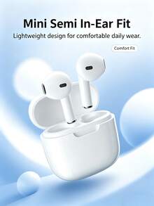 Wireless Earbuds, Bluetooth Earphones, Wireless Earbud Set, Earbuds – Stereo Noise Canceling, Bluetooth 5.3, High-Definition Sound Quality, Long Battery Life, Suitable For Music, Fitness, Travel, Compatible With Smart Devices - White - View 2