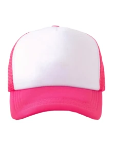 1pc Unisex Summer Breathable Mesh Baseball Cap, Solid Color Casual Versatile Baseball Cap, Personalized Trucker Hat - Multicolor - View 16