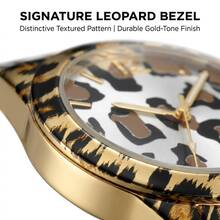 1pc Women's Luminous Design Premium Leopard Print Texture Fashion Versatile Quartz Wristwatch - Mouldless - View 5
