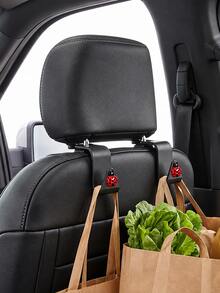 2pcs Resin Beetle Decorative Car Seat Hooks Hidden Backrest Hooks Multi-Functional Creative Small Hooks - A - View 4