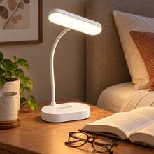 Rechargeable Wireless Desk Lamp With Battery - D-White - View 8