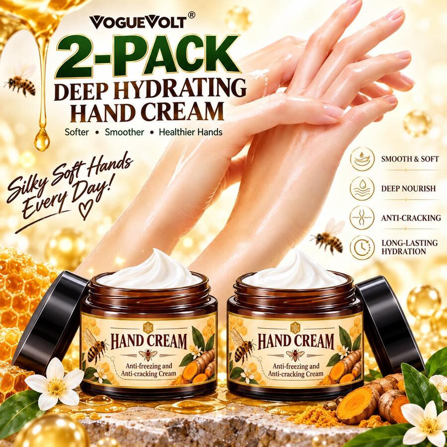 2PCS Avocado High-Efficiency Moisturizing Hand Cream, Long-Lasting Hydration Up To 72 Hours. Suitable For Common Hand Tightness, Dryness And Itching In Autumn/Winter, Deeply Nourishes Skin, Fights Dry Lines, Roughness And Peeling. - Tea Flavor - View 1
