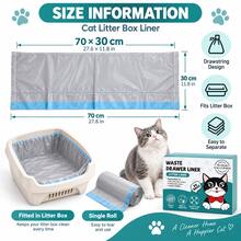 Professional Cat Litter Box Liner Cleaning Bags, Suitable For Multiple Cat Litter Boxes, Self-Cleaning Litter Box.Disposable Pet Waste Cleaning - View 6