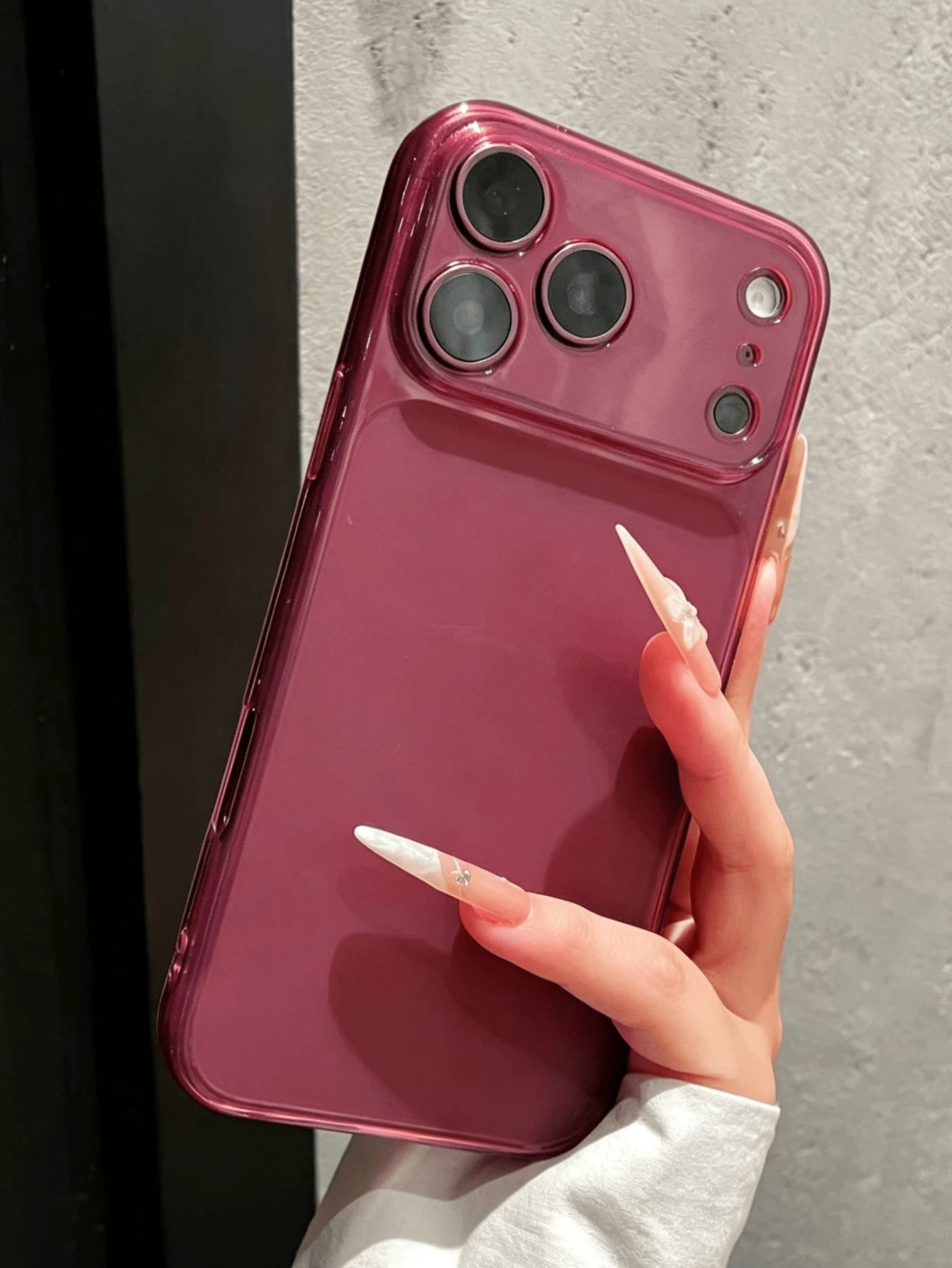 極簡透明亮面相機保護手機殼，相容 iPhone 18 Pro Max 17 ProMax 17Pro 17 Air 16 ProMax 15 14 13 Pro Max，磨砂透明背蓋