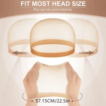 ZTZI 6/9/12/24pcs HD Wig Caps, Ultra-Thin Invisible Stocking Wig Caps, Elastic Breathable Skin-Tone Lace Front Wig Caps, Skin-Tone One Size - DHD WIG CAP - View 6