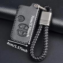 PU Leather Car Key Case Cover For Land Cruiser Prado 150, Camry, Prius, Crown, And Subaru Forester XV Keychain Holder - one-size - View 2