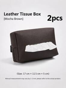 Car Tissue Box Holder, Armrest Style, Seat Back Tissue Storage Box, Back Hanging Sun Visor Tissue Bag, Car Interior Storage Accessories, Car Parts, Car Interior Decor, Holiday And Birthday Gift (Actual Product Does Not Include Tissues) - Multicolor - View 15