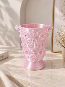 1pc Makeup Brush Holder, Makeup Storage Box, Vanity Storage Box, Cosmetic Storage Box, Makeup Brush Storage, Beauty Tool Storage, Desktop Organizer, Vanity Accessory, Bedroom Decor, Room Decor, Sweet Style, Pink Decor, Cute Girl Style, Wedding, Halloween - Multicolor - View 11