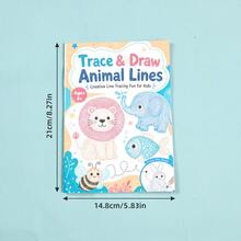 Trace & Draw Animal Lines Children's Animal Line Tracing Drawing Book Animal Outline Tracing Coloring Book Kindergarten Pen Control Concentration Training Fun Doodle Drawing Enlightenment Practice Book Back To School Student Learning Gift - Single Piece - View 10