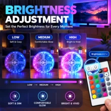 24-Key RGB LED Light Strip, Remote Control, Color Changing Dimming USB Light Bar, Suitable For Bedroom Living Room Home Decor TV Backlight - 24key RGB Strip - View 3