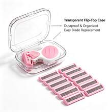 Women's Portable Manual Razor Set, 1 Handle + 24 Replacement Blades, 6-Layer Safety Razor With Lubricating Strip, Skin-Friendly Body Hair Remover, Includes Storage Box, Suitable For Arms, Legs And Underarms - Upgraded Version - View 4