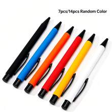 Colorful Multi-Color Retractable Ballpoint Pens, Available In 7-Piece Or 14-Piece Sets. Lightweight Body With Convenient Clip, Smooth Ink Flow And Writing. Perfect For Daily Study And Office Use, Also A Practical Choice For Office Procurement And Event Gifts - Multi-color - View 8