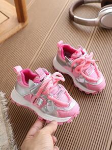 1 Pair Wear-Resistant Non-Slip Kindergarten Children's Sports Shoes - Pink - View 4
