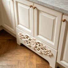 1pc Solid Wood Carving Horizontal Flowers, Home Decorations, Woodworking Supplies, Suitable For Cabinets, Doors And Windows, Furniture, Background Walls, Porches, Offices And Other Decorations, Holiday Decorations, DIY Decorations. - Multicolor - View 8