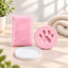 2pcs Pet Paw Print Clay Round Mold, Soft Clay Material, Pet DIY Animal Paw Print Footprint Fingerprint, Dog Cat Souvenir - 2PCS - View 9