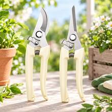 1pc Stainless Steel Garden Pruning Shears, Multi-Function Fruit Tree Pruning Scissors, Orchard Fruit Picking Shears, Garden Scissors, Manual Labor-Saving Sharp Durable Outdoor Gardening Tool, Suitable For Flower, Tree, Potted Plant Branch Pruning And Fruit Harvesting - Stainless Steel - View 6