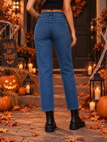 Women Jeans - Dark Wash - View 3