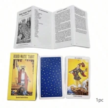 Classic Tarot Beginner Divination Cards, 4.72x2.76 Inches, With English And Spanish Guides, Waterproof And Wrinkle-Resistant, Suitable For Beginners, Lightweight And Fashionable Card Set, Includes Detailed User Manual, Experience Authentic Tarot Divination Game - Multicolor - View 6