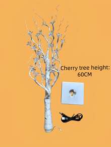 1PC/2pcs Sakura Birch Tree LED Light 60CM 24 Lights Battery & USB Dual Power Desktop Tree Lamp For Birthday Gift, Proposal Scene Decoration, Atmosphere Lighting - Warm White - View 10