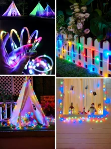 Tube Lights, 5-30m/10-300 LED String Lights, Outdoor IP65 Waterproof, Fairy Tube Lights, Suitable For Garden, Pool, Yard, Party, Wedding, Christmas, Camping, RV, Fence, Tree Decoration, Flexible Transparent Tube - M33-tube Light - View 8