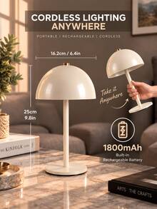 Lampu Meja LED Portabel Isi Ulang, Peredupan Sentuh/Pengalihan Cahaya 3 Warna, Pengisian Daya USB, Lampu Malam Pintar Nirkabel, Desain Bodi Logam, Dekorasi Rumah Modern, Cocok Untuk Kamar Tidur, Ruang Tamu, Ruang Makan, Luar Ruangan, Bar, dan Berbagai Suasana Lainnya, Pilihan Hadiah Ideal - Cahaya tiga warna - View 10