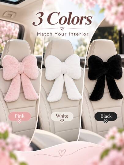Cojín con lazo; Cuenta con sujetadores para una fijación segura al asiento; Disponible en una variedad de colores; Proporciona soporte para la cabeza y el cuello; Diseño simple y cómodo con un tacto suave; Adecuado para todas las estaciones.Decoraciones Navideñas