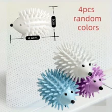 4 Reusable Hedgehog Laundry Balls - Anti-Wrinkle Plastic Laundry Assistant, Suitable For Washing Machine And Dryer, Gentle Cleaning Of Clothes, Laundry Accessory, Fun Design, Durable Plastic, Textured Surface, Anti-Tangle, Softener, Stain Removal - Essential Washing And Drying Assistant For Gentle Clothing Cleaning, Random Color. - Random Color 4pcs - View 17