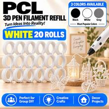 PCL 3D Printing Pen Filament Consumables, Suitable For Low-Temperature Printing, 1.75mm Diameter, Not Easy To Clog The Nozzle, Made Of Corn Starch, Low-Temperature Compare To PLA - View 5