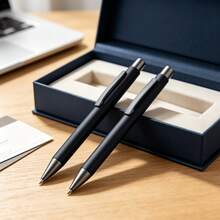 Multi-Color Metal Clickable Promotional Pens, Available In 7-Piece Or 14-Piece Sets. Metal Texture With Clickable Design, Smooth Writing And Refillable. Suitable For Daily Office And Study Notes, Practical Gifts For Business Events, And Ideal For Corporate Promotion - Multi-color - View 5