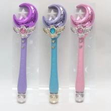 Moon & Star Shaped Magic Wand With Light & Sound Effects, Magic Prop, Suitable For Birthday Party, Holiday Gathering, Role Play And Other Occasions, Hobby, Collection, Party Supplies, Halloween, Christmas - Multicolor - View 21