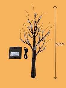 1PC/2pcs 60CM Pearlescent Brown Star Tree Light 24 LED Warm Light Tree Lamp USB And 3 AA Battery Box Dual Power Supply Desktop Atmosphere Night Light Bedroom Party Decoration Ornament Lamp - Warm White - View 10