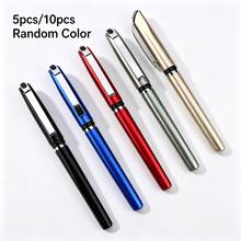 Multi-Color Solid Ballpoint Pens, Available In 5-Pack Or 10-Pack. Sleek Pen Body With Smooth And Fluid Writing. Perfect For Daily Office And Study Needs, As Well As Business Events And Holiday Gifts. - Multi-color - View 11