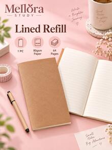 Refills, Standard Size 22*11cm, 80gsm Paper, 4 Kinds Of Page Styles, Portable Replacement Inserts For Travel Journal - Multiple Styles - View 9