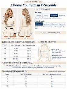 Perirose Women's Apricot 2 Pieces Set, Matching Jacket And Skirt With Contrast Trim, Elegant Outfit Suitable For Office, Holiday Party, Christmas - Apricot - View 9