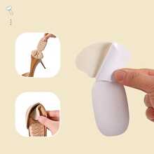 QKC 1 Pair T-Shaped Foam Half-Size Thickened Anti-Slip Anti-Chafing Soft Comfortable High Heel Shoe Heel Pads - Beige - View 4