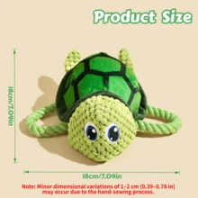 Dog Turtle Chew Toy,Marine Animals Dog Chew Toy,Puppy Teething Cartoon Squeaky Dog Toys,Cute Plush Dog Toys,Pet Toy,Dog Interactive Toys For Small Medium Large Dogs Cat,Not Suitable For Roughly Play And Tearing.Halloween, Christmas, New Year - Multicolor - View 3