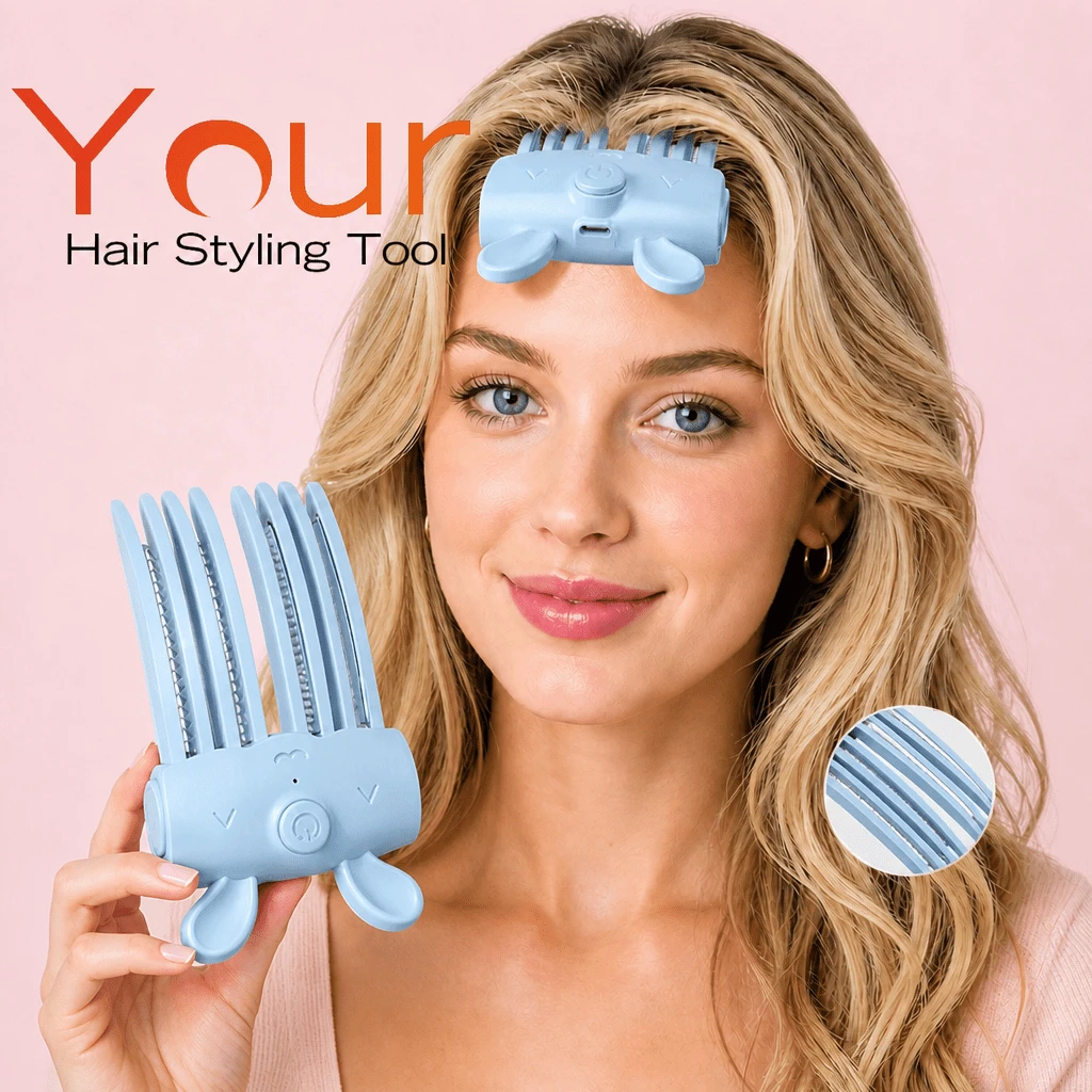 Electric Hair Clip, Heated Root Volumizing Clip, Wireless Heated Root Lifting Clip, Electric Root Lifting Comb, Adjustable Temperature, Portable Women's Travel Styling Tool - View 1