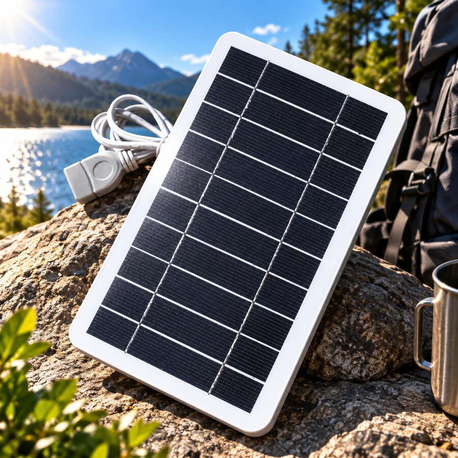 Solar Panel - White - View 1