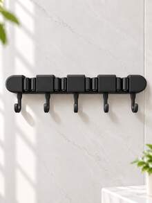 Wall-Mounted Mop Holder, Broom Rack, Bathroom Accessories, Home Storage Essentials; Suitable For Home, Kitchen, Garden, Laundry Room And School Dormitory. - Multicolor - View 11