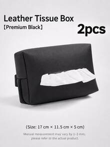 Car Tissue Box Holder, Armrest Style, Seat Back Tissue Storage Box, Back Hanging Sun Visor Tissue Bag, Car Interior Storage Accessories, Car Parts, Car Interior Decor, Holiday And Birthday Gift (Actual Product Does Not Include Tissues) - Multicolor - View 14