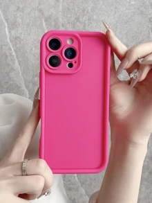 2件裝 粉色玫瑰極簡風個性化防震全包覆手機殼，適用於 Apple 18 17 16 15 14 13 12 11 Pro Max Air - 彩色 - 查看 5