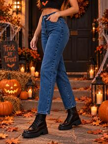 Women Jeans - Dark Wash - View 2