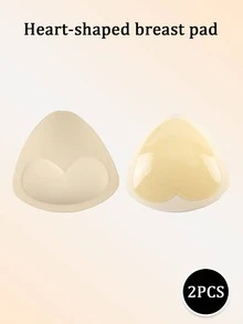 2pcs Heart-Shaped Bra Pads, Invisible Non-Slip Design, Fillable Space, Suitable For Shirts, Lingerie And Daily Swimwear, Applicable For Various Occasions Including Weddings, Formal Events And Daily Commute. Triangle Shaped Breast Pads, Used For Bras And Bikinis. - Multi-color - View 12