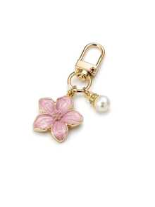 1/10pcs Alloy Cherry Blossom Flower Pendant Keychain, Bag/Wallet/Handbag Charm, Key Chain, Car Keychain, Couple Gift, Birthday, Christmas Gift - Sakura - View 8