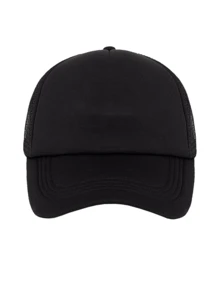 1pc Unisex Summer Breathable Mesh Baseball Cap, Solid Color Casual Versatile Baseball Cap, Personalized Trucker Hat - Multicolor - View 12