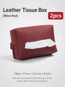 Car Tissue Box Holder, Armrest Style, Seat Back Tissue Storage Box, Back Hanging Sun Visor Tissue Bag, Car Interior Storage Accessories, Car Parts, Car Interior Decor, Holiday And Birthday Gift (Actual Product Does Not Include Tissues) - Multicolor - View 13