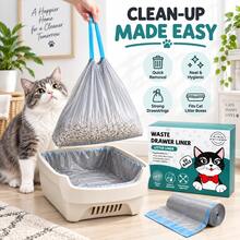 Professional Cat Litter Box Liner Cleaning Bags, Suitable For Multiple Cat Litter Boxes, Self-Cleaning Litter Box.Disposable Pet Waste Cleaning - View 4
