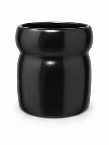1pc Large Wide Mouth Utensil Holder, Waisted Design, 4 Colors Optional, Kitchen Counter Cooking Tool Flatware Storage Crock, Minimalist Wabi Sabi Home Decor, Housewarming Gift - Multicolor - View 12
