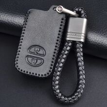 PU Leather Car Key Case Cover For Land Cruiser Prado 150, Camry, Prius, Crown, And Subaru Forester XV Keychain Holder - one-size - View 6