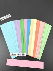 300 buah Strip Rantai Kertas Warna-warni, Cincin Rantai Kertas Potong Siap Pakai untuk DIY, Strip Kertas Pelangi, Cocok untuk Dekorasi Pesta Ulang Tahun, Kerajinan Kelas, Acara Baby Shower, Pertemuan Keluarga, dan Hiasan Gantung Liburan. - Beragam - View 10